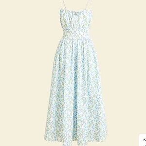 Smocked-waist dress in Liberty® Rose floral